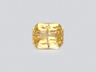 Unheated sapphire Pastel Yellow radiant cut 10.25 carats, Sri Lanka photo