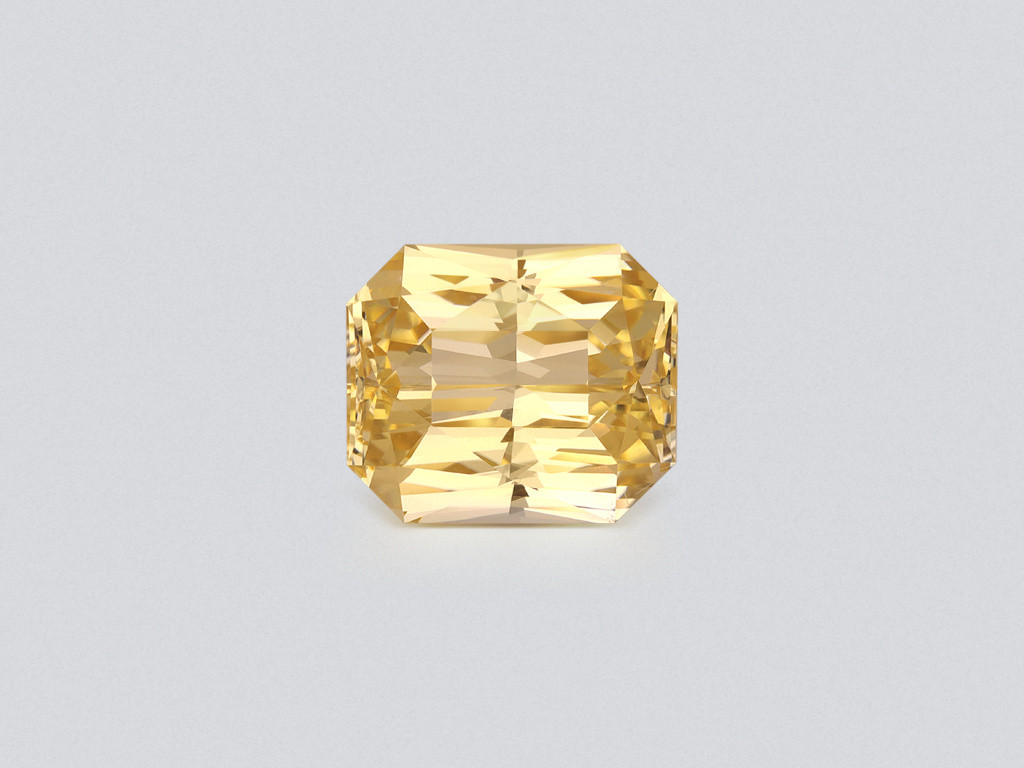 Unheated sapphire Pastel Yellow radiant cut 10.25 carats, Sri Lanka Image №1