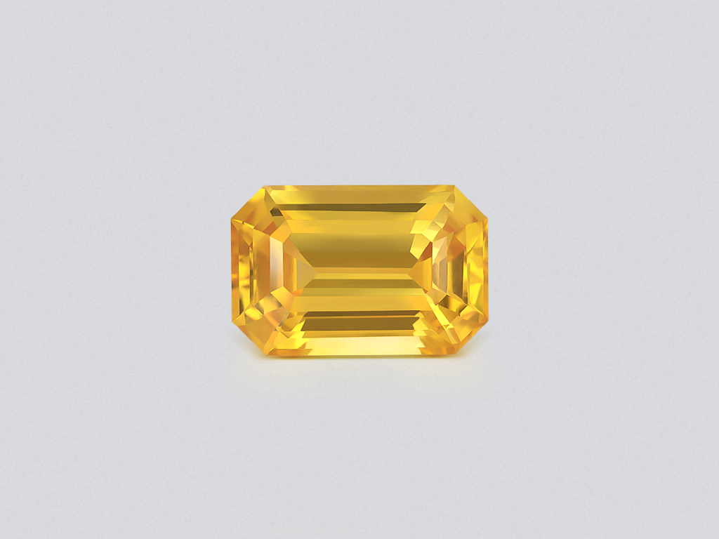 Sapphire Vivid Yellow octagon cut 5.01 carats, Sri Lanka Image №1