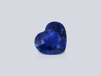 Unheated blue sapphire heart shape 2.02 carats, Sri Lanka photo