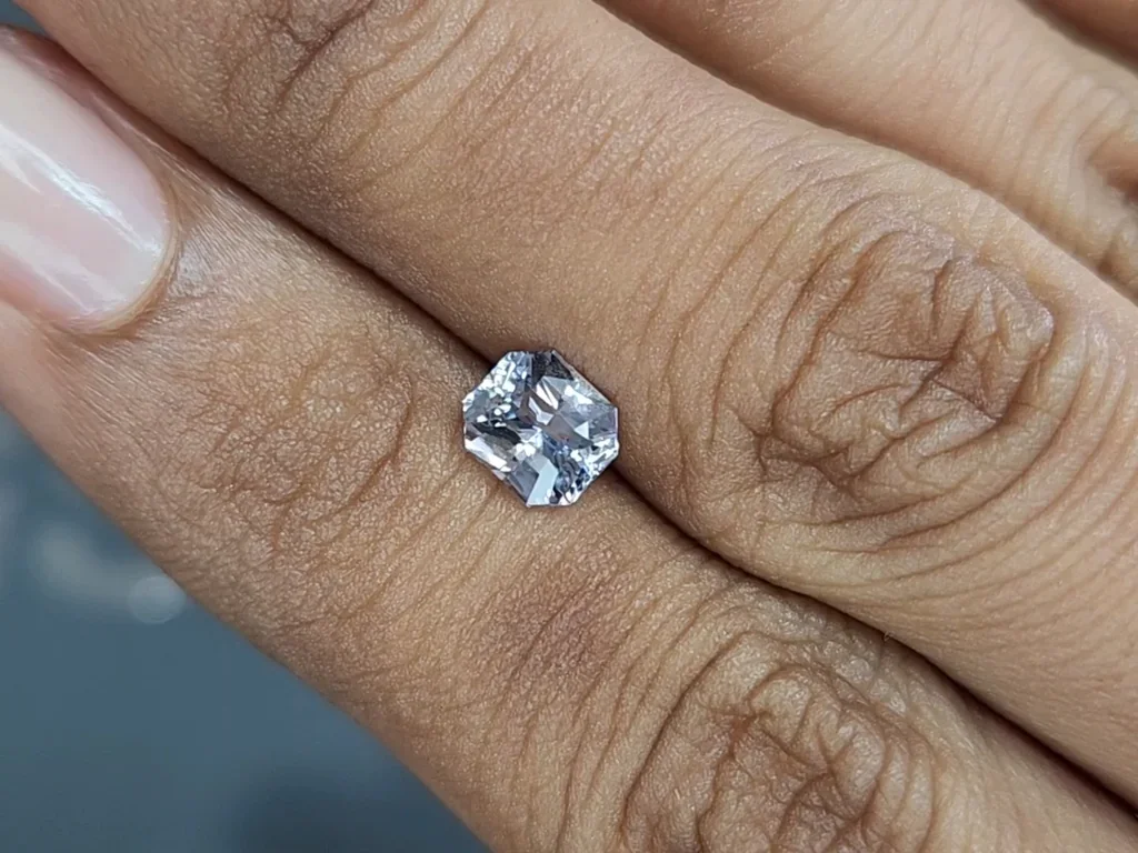 Blue sapphire radiant cut 1.20 carats, Sri Lanka Image №2
