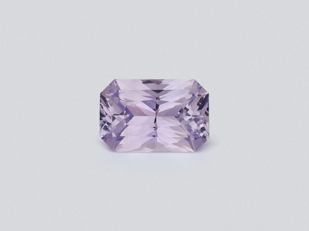 Unheated violet sapphire radiant cut 3.54 carats, Sri Lanka Image №1