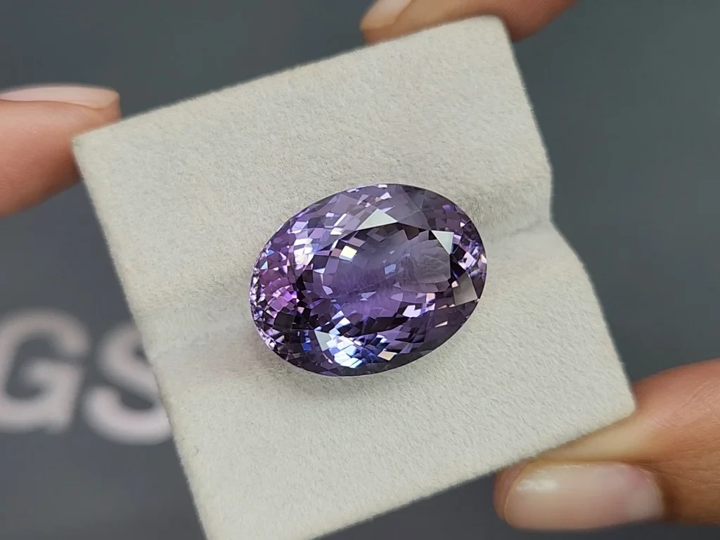 Unheated large oval cut tanzanite 25.58 carats, Tanzania Image №4