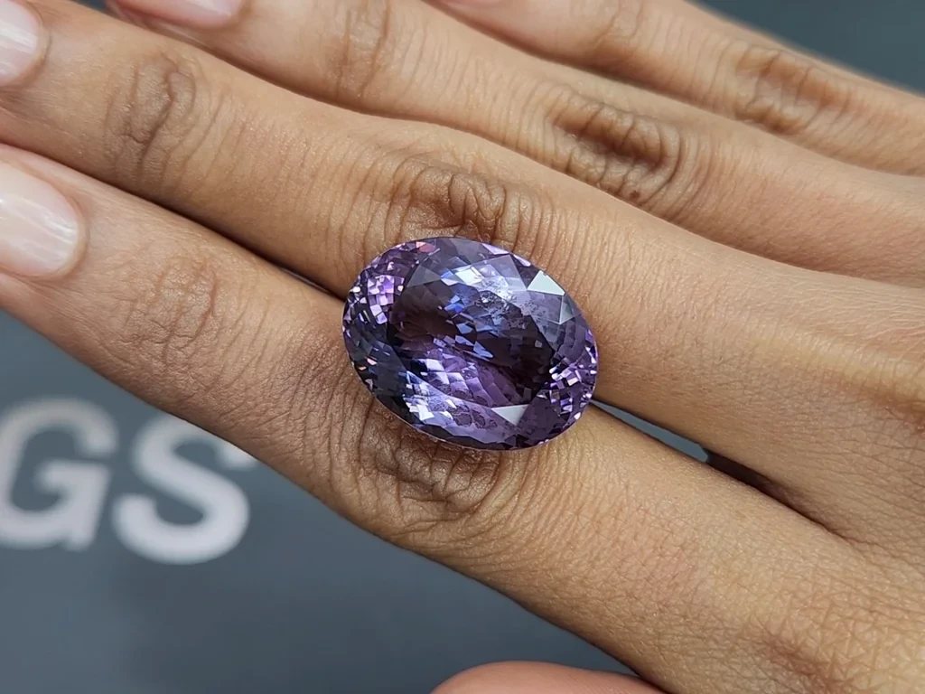 Unheated large oval cut tanzanite 25.58 carats, Tanzania Image №2