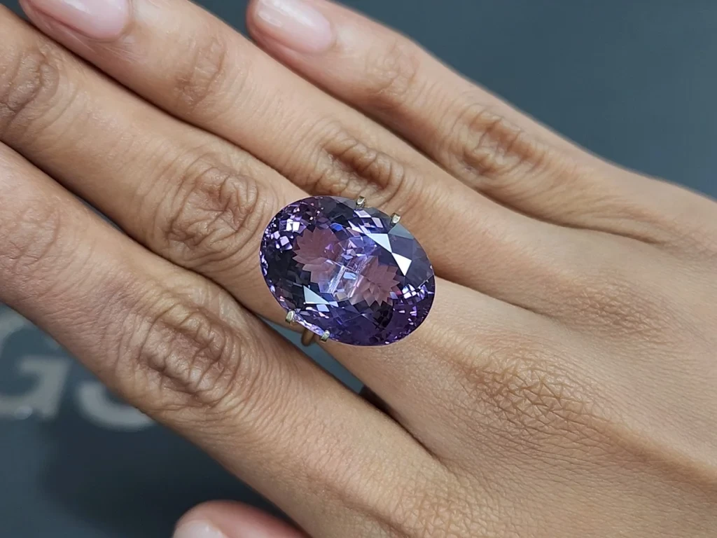 Unheated large oval cut tanzanite 25.58 carats, Tanzania Image №5