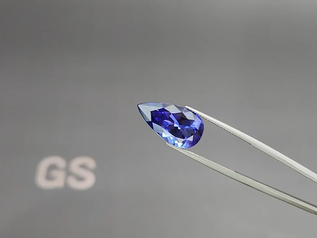 Tanzanite pear cut 7.78 carats, Tanzania Image №3