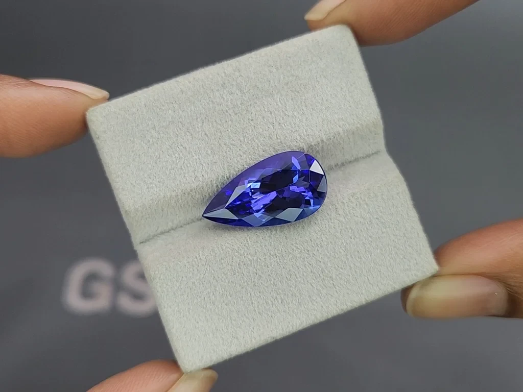 Tanzanite pear cut 7.78 carats, Tanzania Image №4