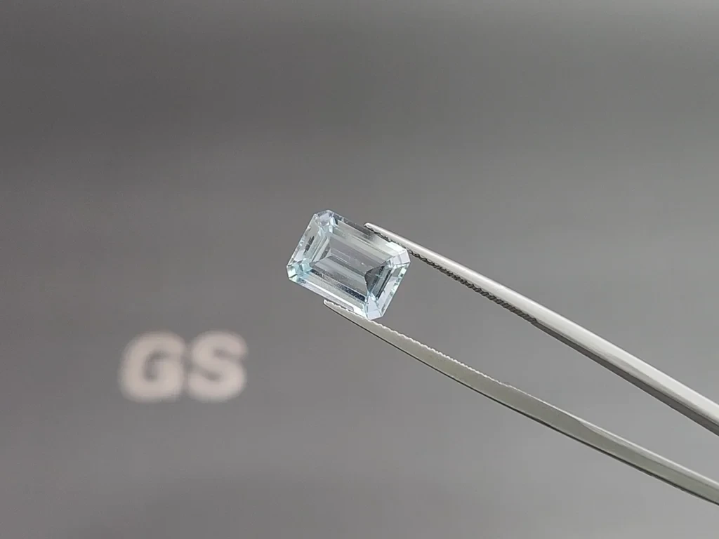 Aquamarine octagon cut 3.85 carats, Madagascar  Image №3