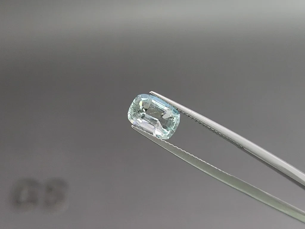 Set of aquamarines cushion cut 3.39 carats, Madagascar Image №3
