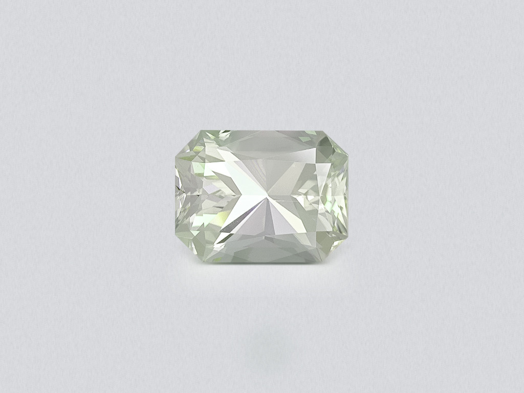 Kunzite light green radiant cut 9.66 carats, Pakistan Image №1