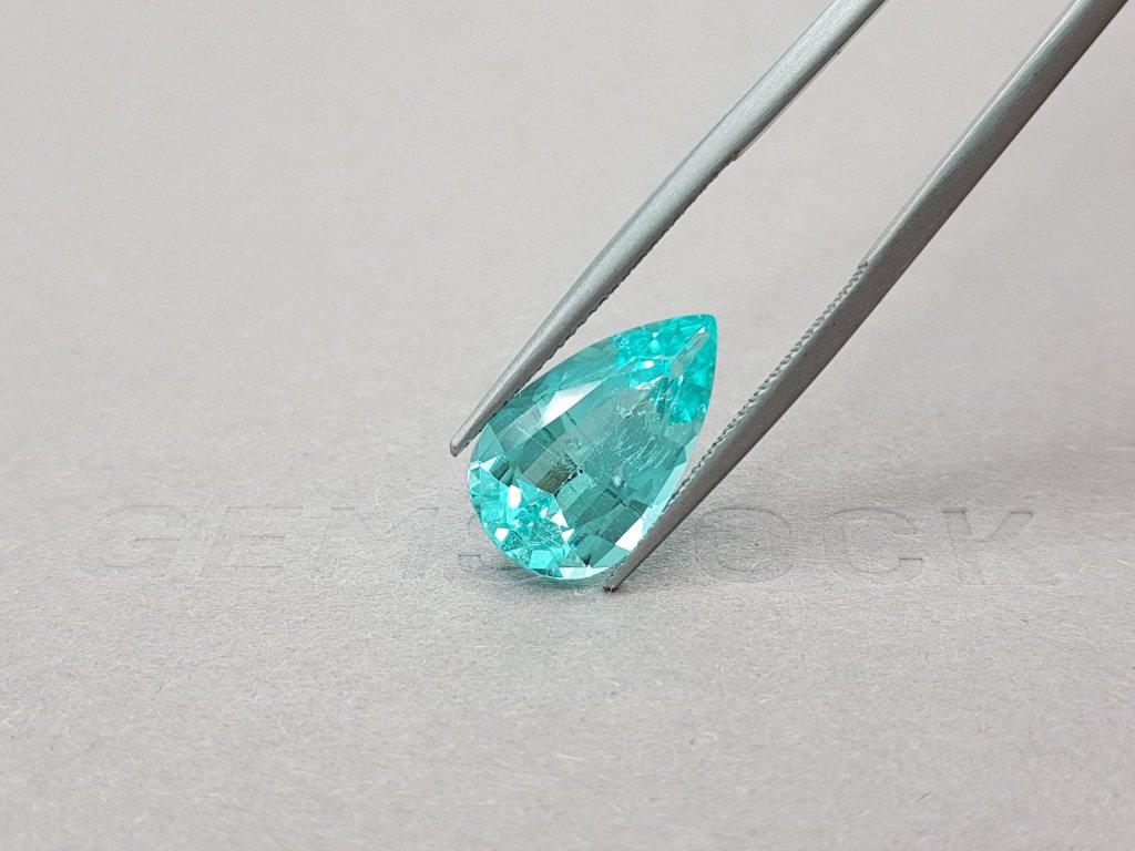 Pear Cut Paraiba Blue Tourmaline 5.27 ct Image №4