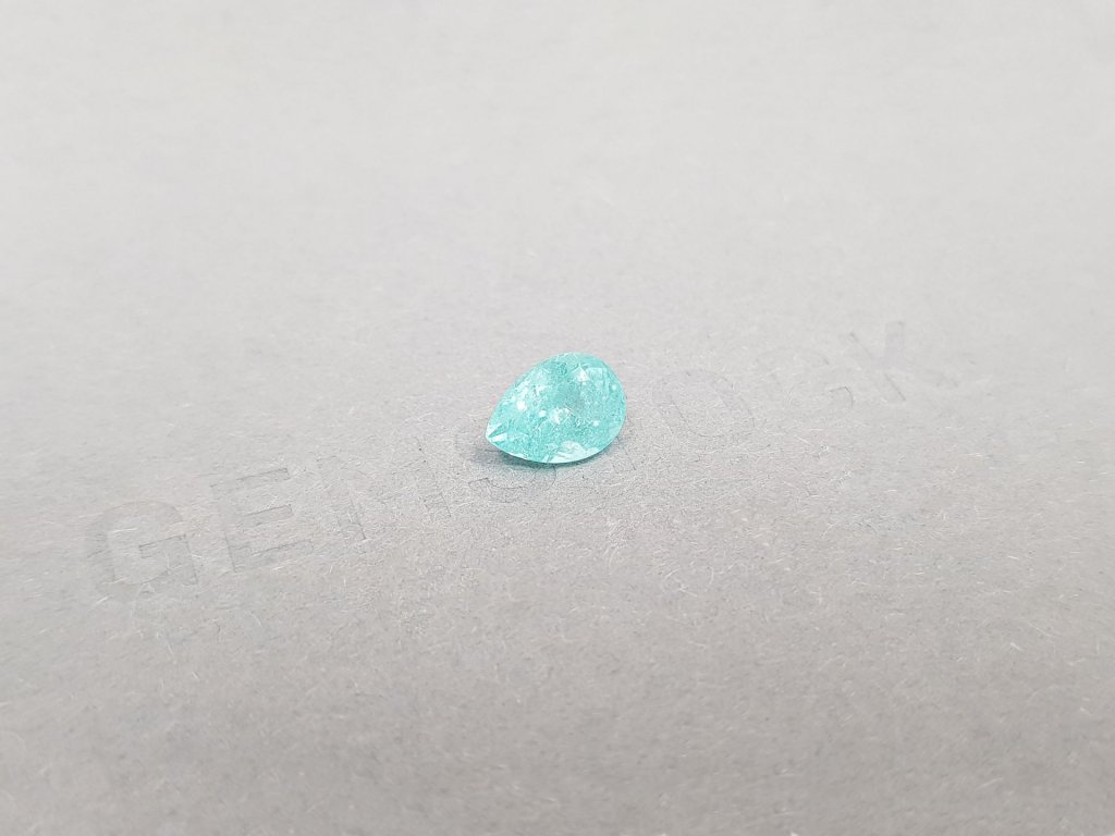 Pear cut blue tourmaline Paraiba 1.31 ct, Mozambique Image №2