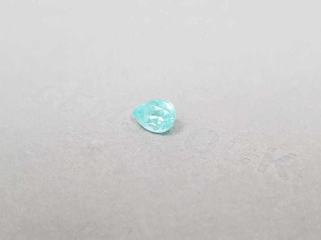 Pear cut blue tourmaline Paraiba 1.31 ct, Mozambique Image №3