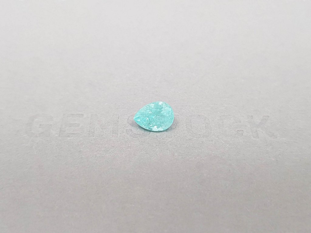 Pear cut blue tourmaline Paraiba 1.31 ct, Mozambique Image №1