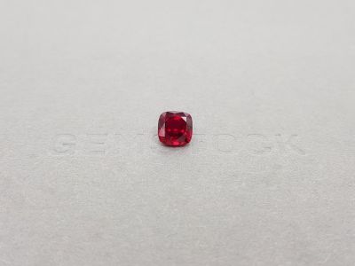 Pigeon blood red ruby in cushion shape 2.10 ct, Mozambique photo