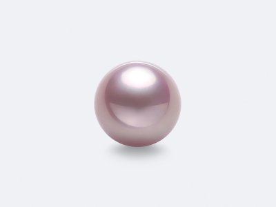 High quality freshwater pearl 9.4 mm, top luster photo
