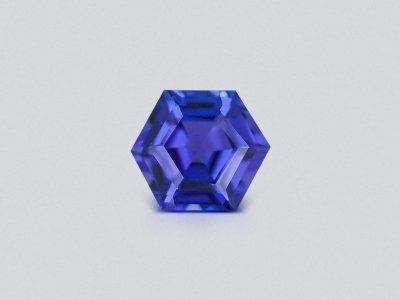 Blue hexagon cut tanzanite 3.76 carats, Tanzania photo