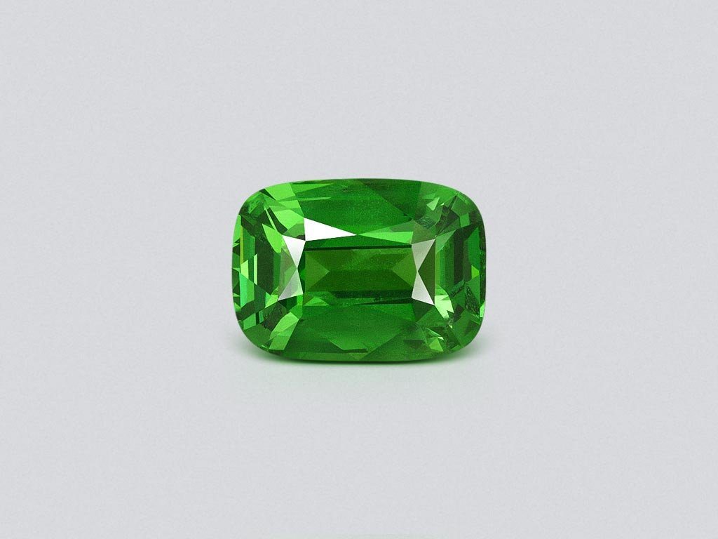 Vivid Green tsavorite garnet in cushion cut 1.37 carats, Tanzania Image №1