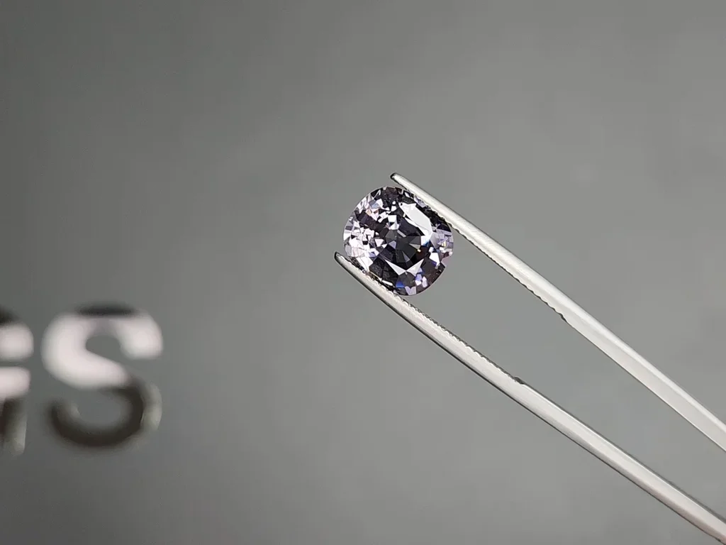Grey Spinel cushion cut 4.38 carats, Burma Image №3