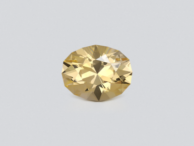 Unheated sapphire Pastel Yellow oval cut  2.45 carats, Sri Lanka photo