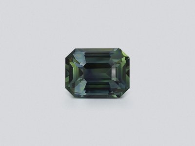 Unheated sapphire Teal octagon cut  3.08 carats, Sri Lanka photo