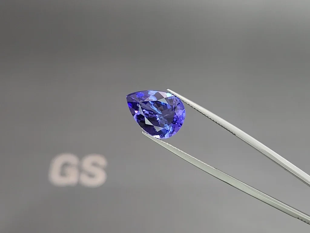 Tanzanite pear cut 7.78 carats, Tanzania Image №3