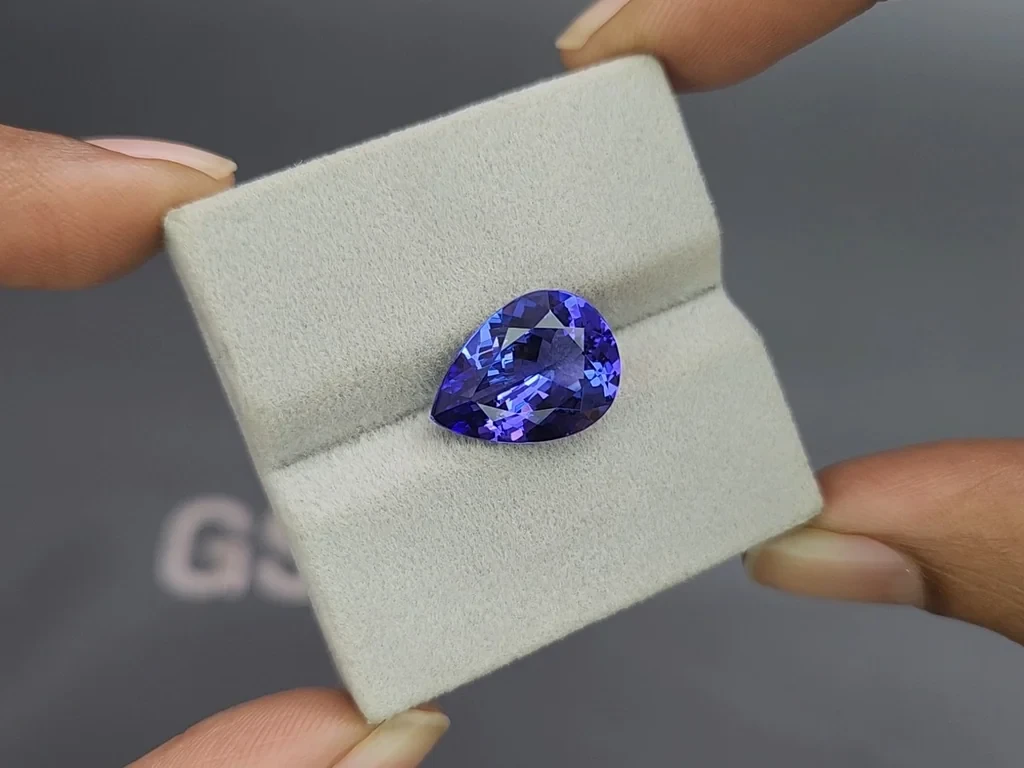 Tanzanite pear cut 7.78 carats, Tanzania Image №4