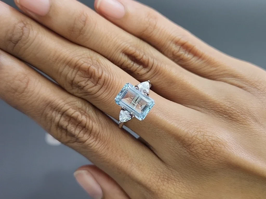 Aquamarine octagon cut 3.76 carats, Madagascar  Image №5
