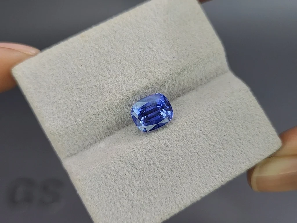 Sapphire Cornflower Blue cushion cut 3.02 carats, Sri Lanka Image №4