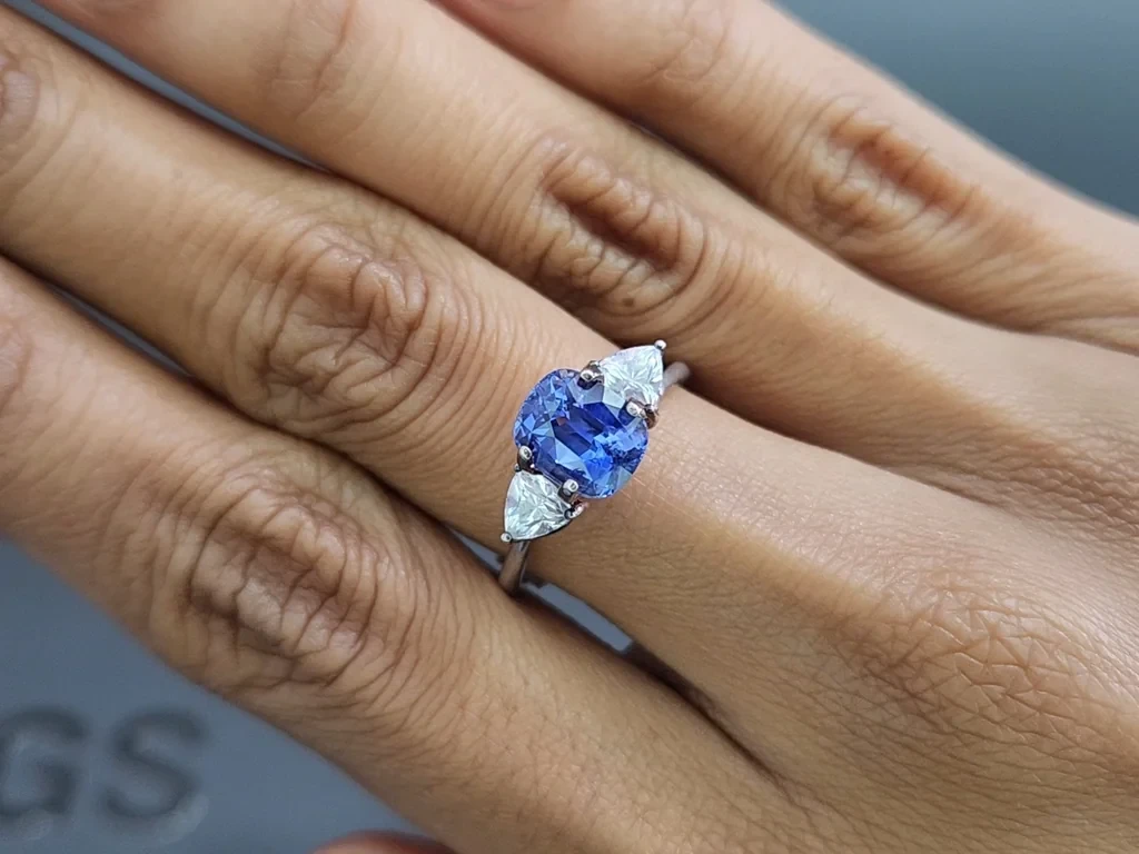 Sapphire Cornflower Blue cushion cut 3.02 carats, Sri Lanka Image №5