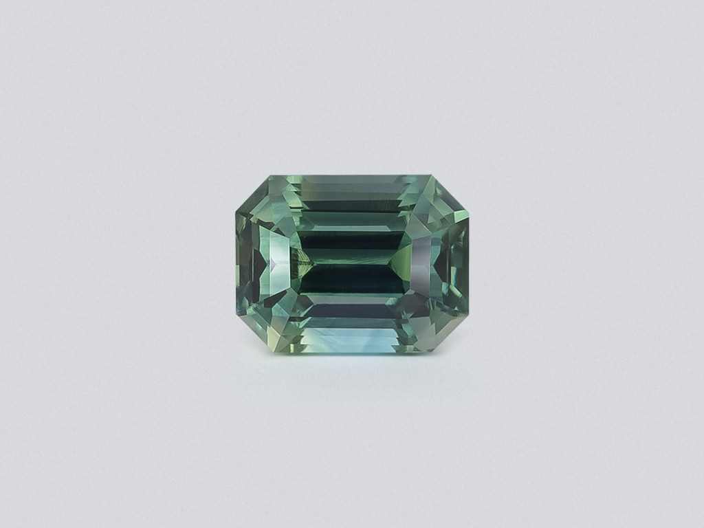 Unheated Teal sapphire octagon cut 1.63 carats, Madagascar Image №1