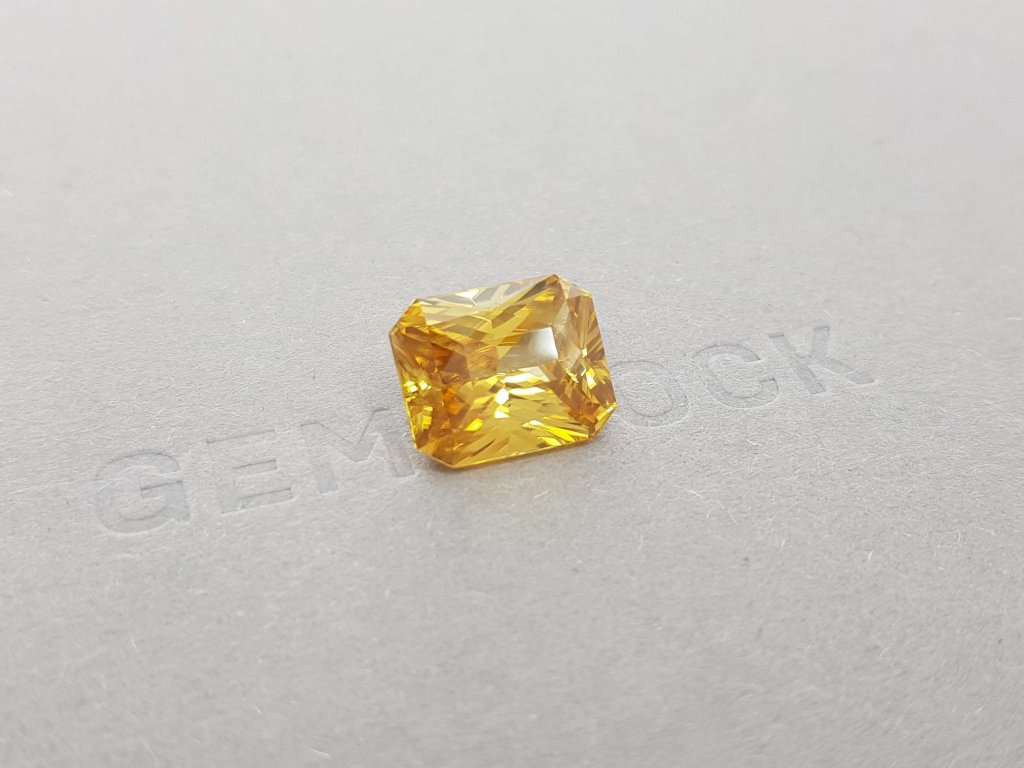 Unheated yellow zircon, 11.43 ct radiant cut Image №3
