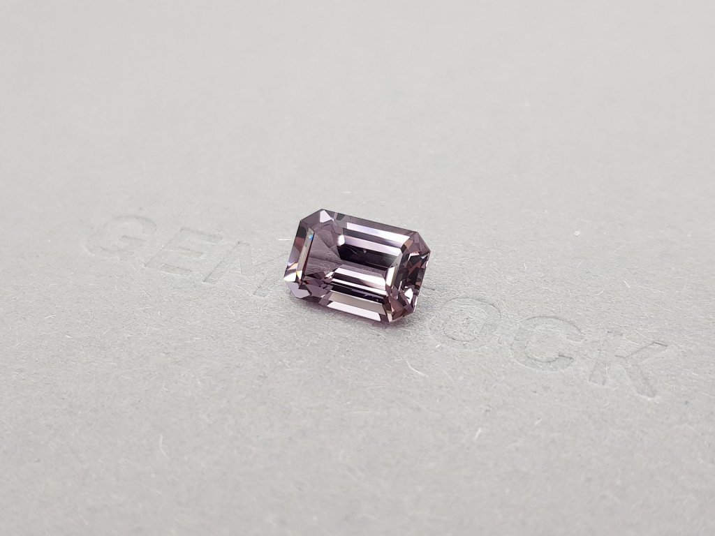 Purple gray octagon cut spinel 4.45 ct, Burma Image №4