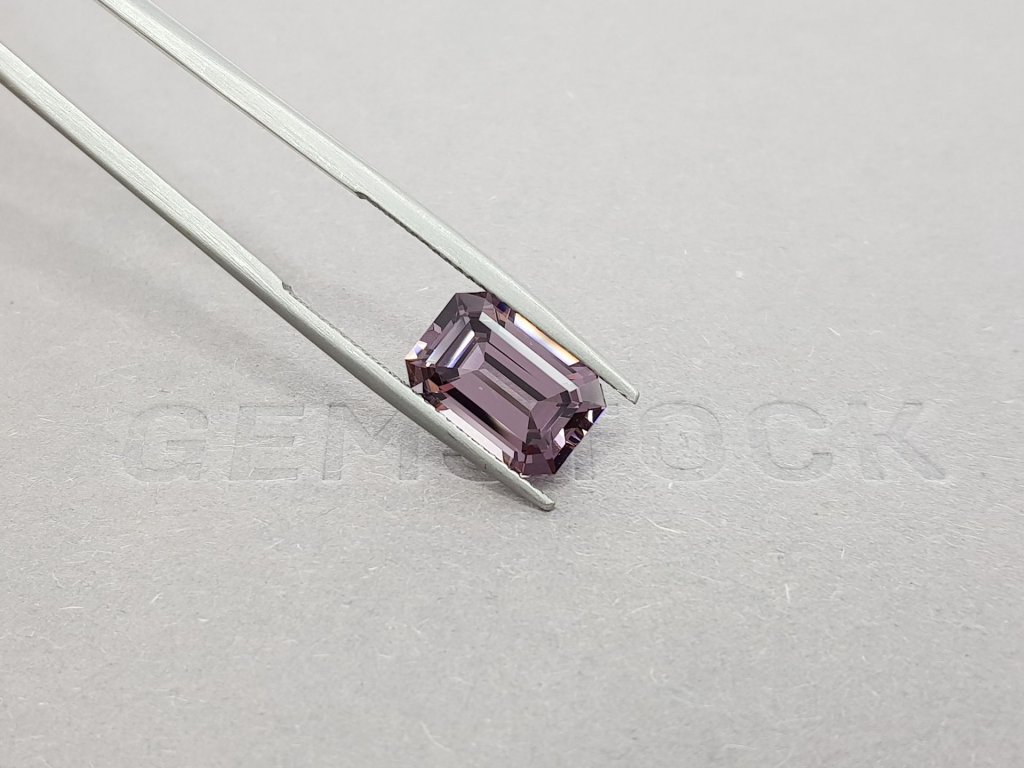 Purple gray octagon cut spinel 4.45 ct, Burma Image №5