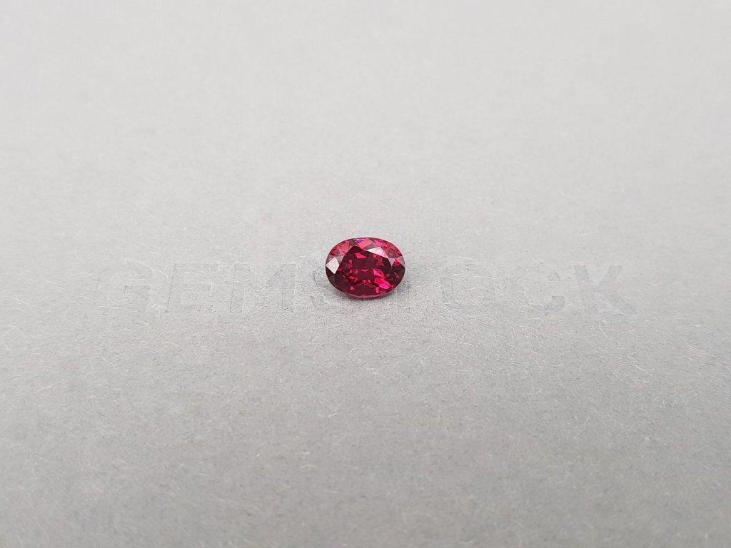 Purple rhodolite garnet in oval cut  1.52 ct, Sri Lanka Image №1