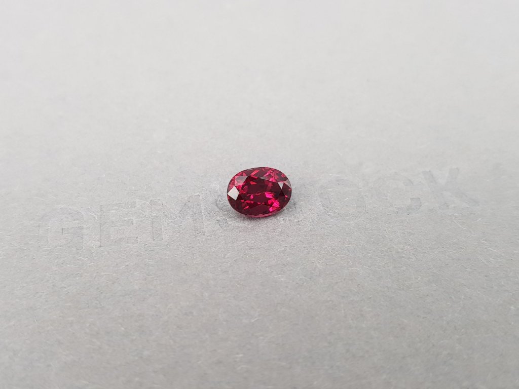 Purple rhodolite garnet in oval cut  1.52 ct, Sri Lanka Image №2