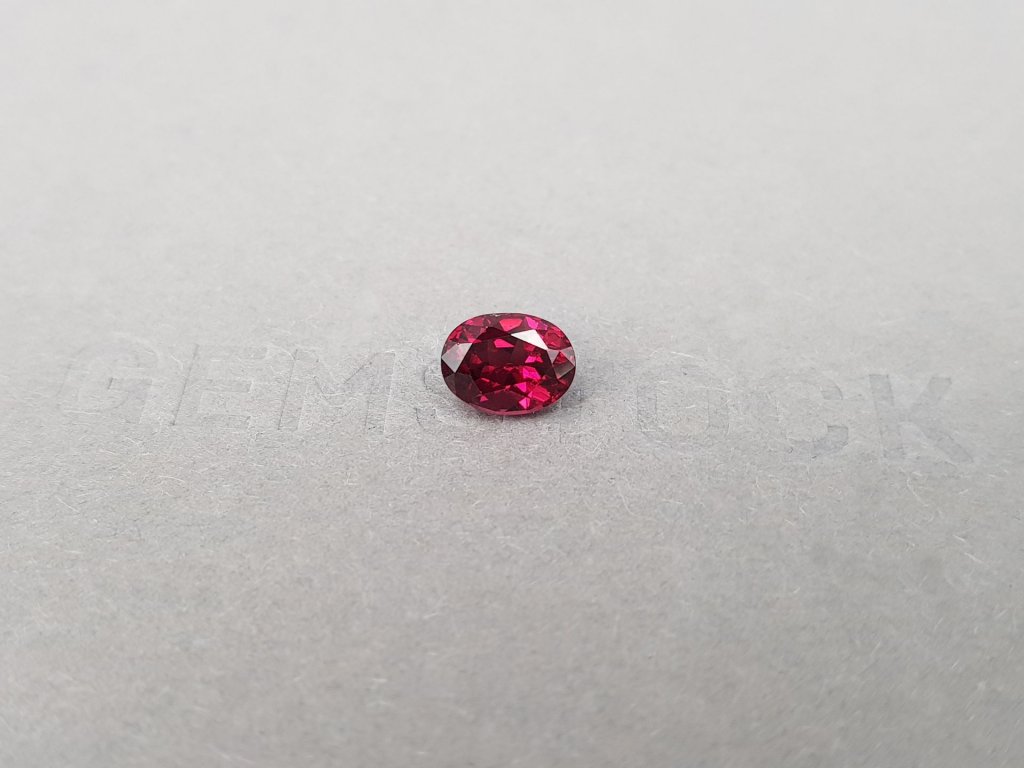 Purple rhodolite garnet in oval cut  1.52 ct, Sri Lanka Image №3