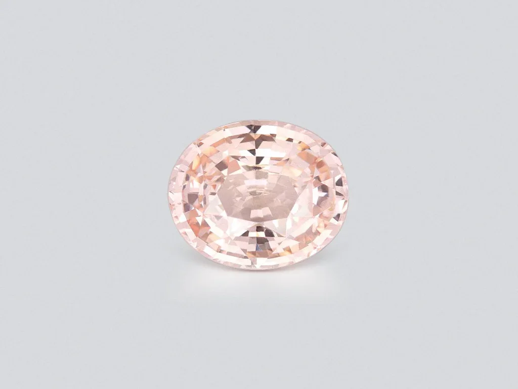 Rare Padparadscha sapphire 4.03 carats in oval cut, Madagascar Image №1