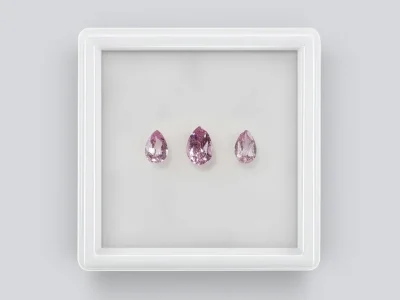 Pear cut spinel set 1.52 carats photo