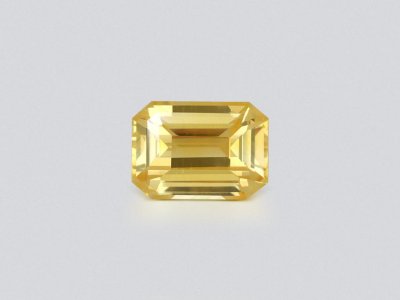 Octagon cut yellow sapphire 1.64 carats, Sri Lanka  photo
