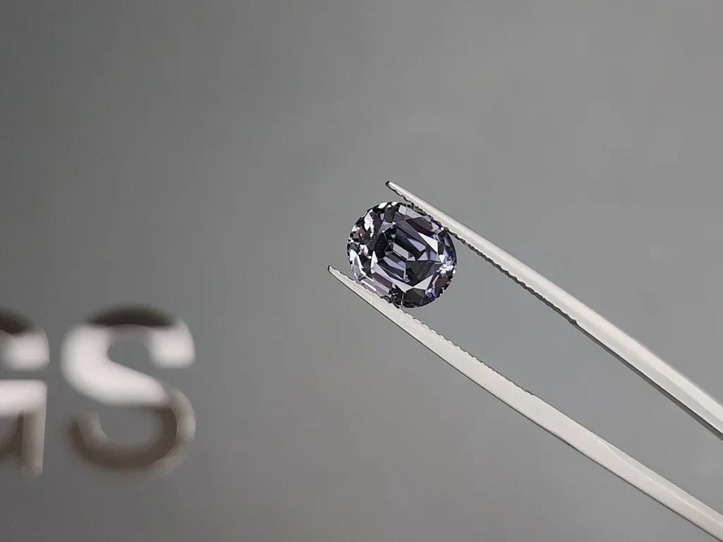 Grey spinel oval cut 4.18 carats, Burma Image №3
