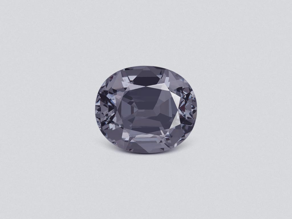 Grey spinel oval cut 4.18 carats, Burma Image №1