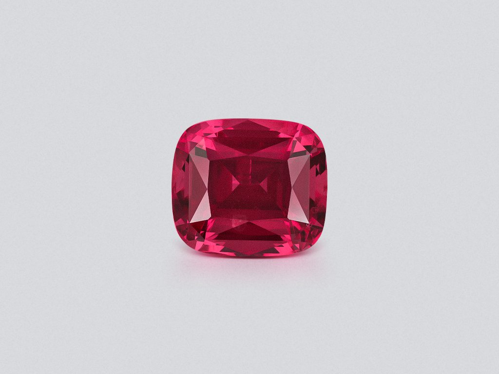 Spinel  Mahenge Vibrant pink red cushion cut 5.94 carats, Tanzania Image №1