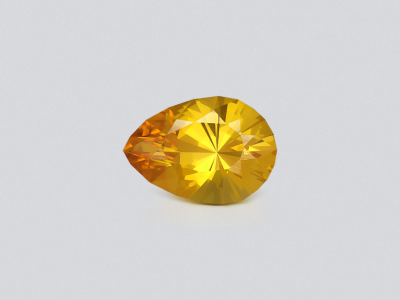 Unheated sapphire Golden Yellow pear cut 2.30 carats, Sri Lanka photo