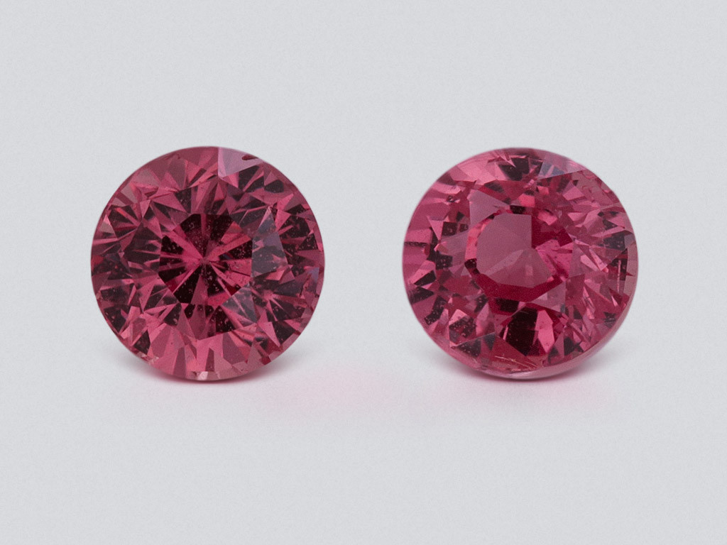Pair of sapphires Padparadscha oval cut  4.01 carats, Sri Lanka Image №1