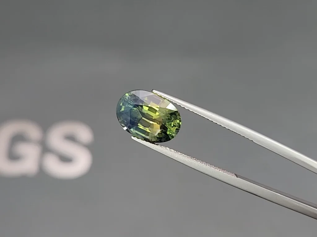Unheated sapphireTeal oval cut 5.63 carats, Madagascar Image №3