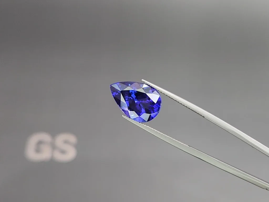Tanzanite pear cut 7.12 carats, Tanzania Image №3