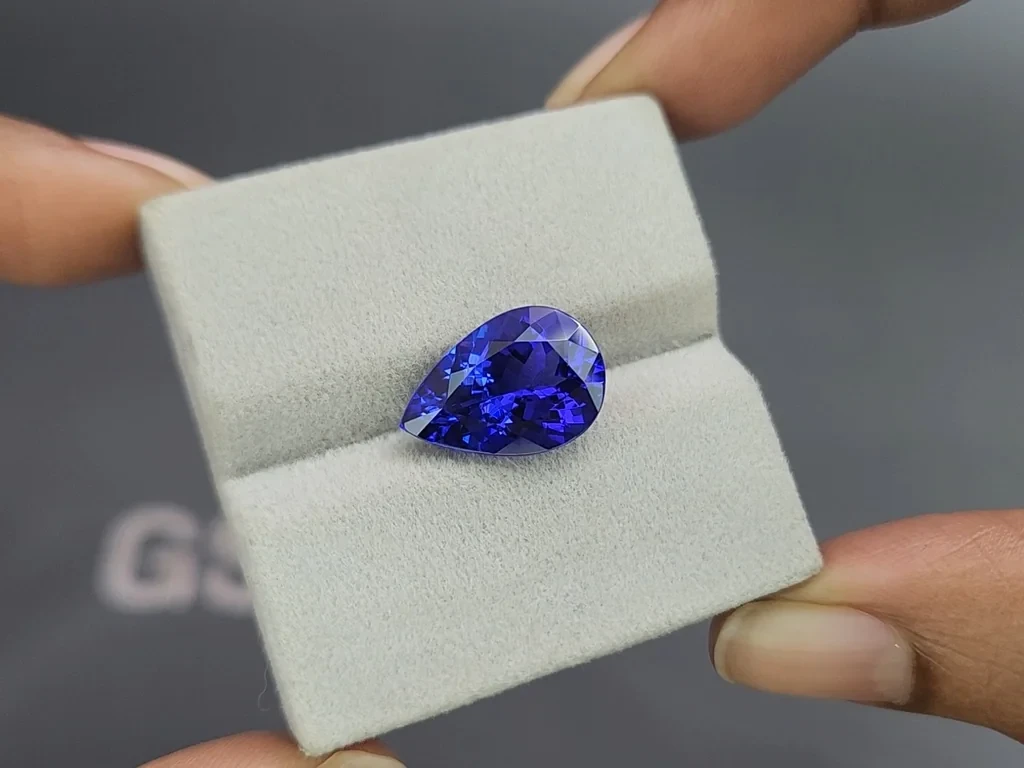 Tanzanite pear cut 7.12 carats, Tanzania Image №4