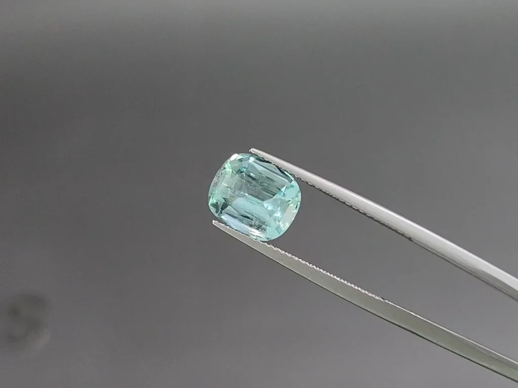 Aquamarine cushion cut 2.94 carats, Madagascar  Image №3