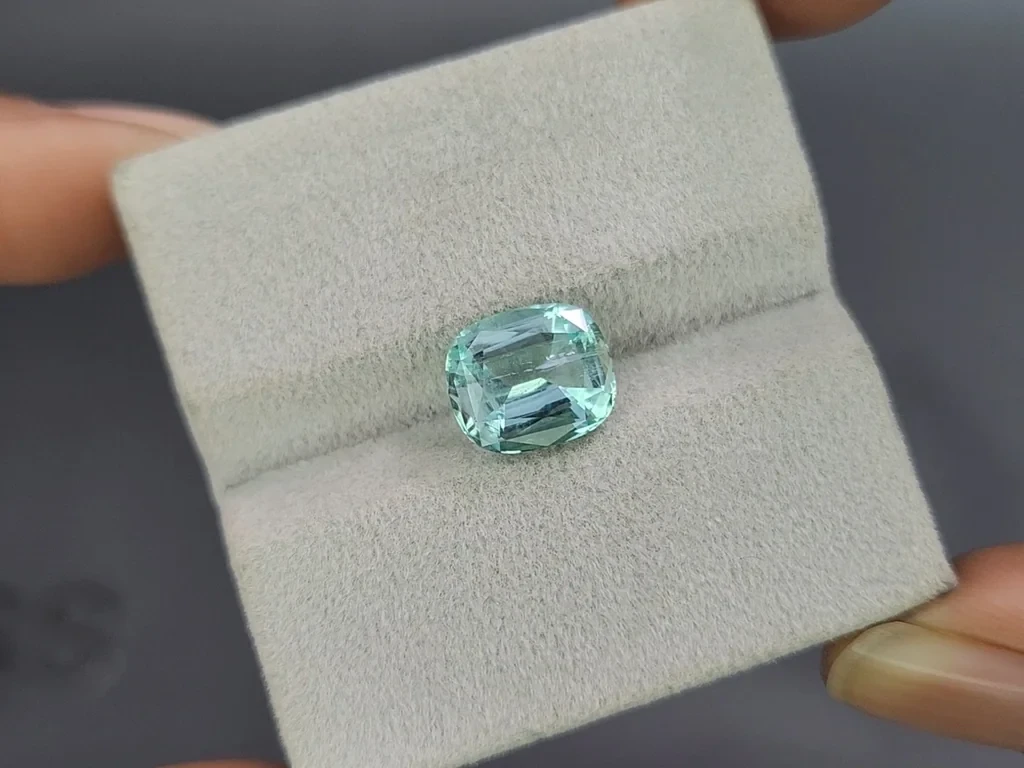 Aquamarine cushion cut 2.94 carats, Madagascar  Image №4